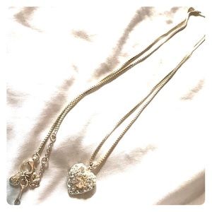 Silver heart necklace